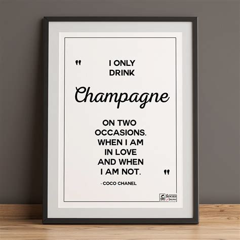 coco chanel i only drink champagne|gabrielle coco chanel quotes.